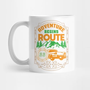 Adventure begins route Mug